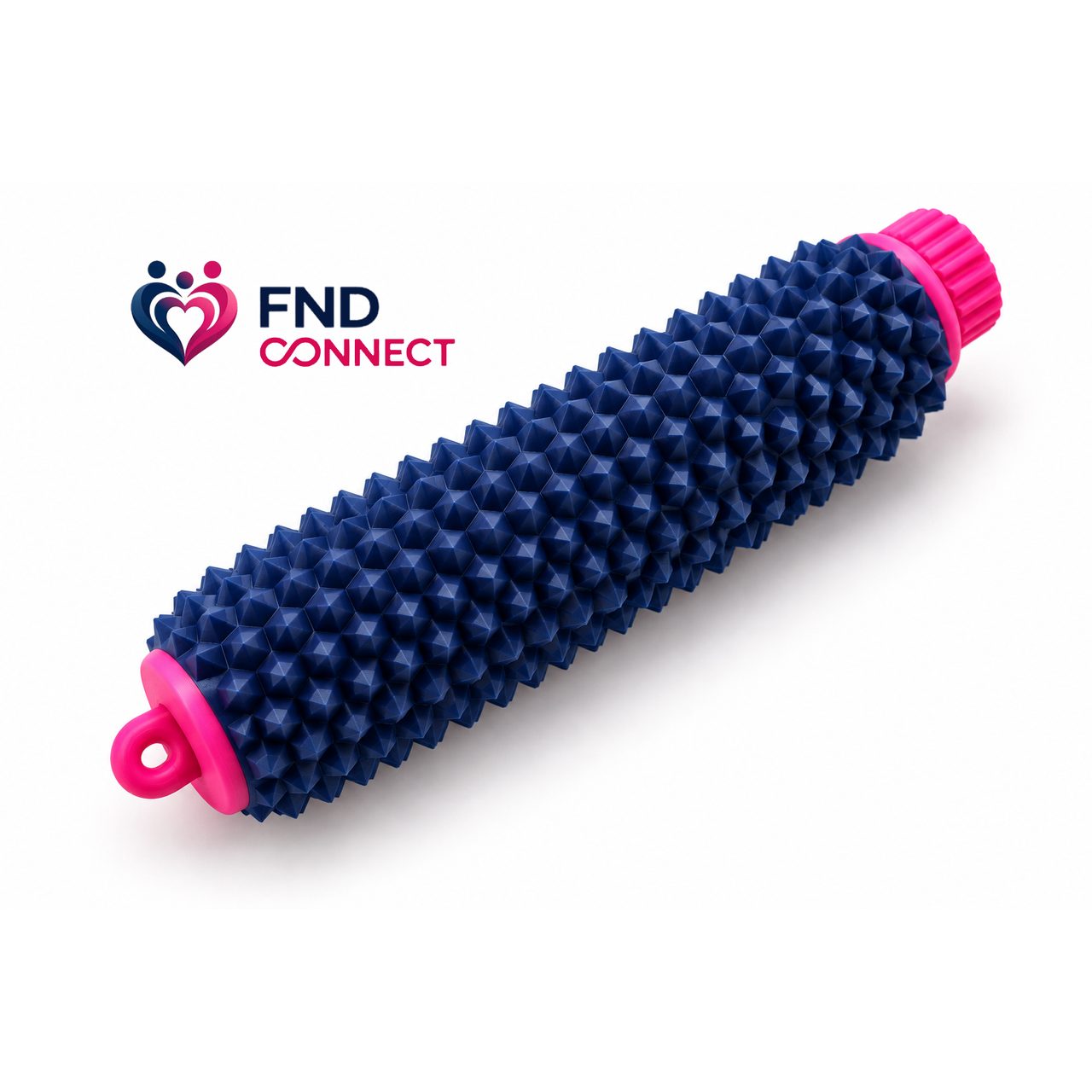 Navy FND Connect Ouchie with a pink twistable end and pink loop