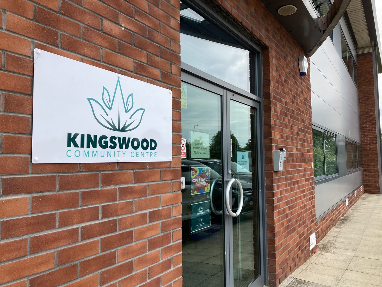 Entrance to the Kingswood Community Centre in Hull, a venue used by an FND Connect support group