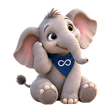 Eric, FND Connect’s elephant mascot, listening with care