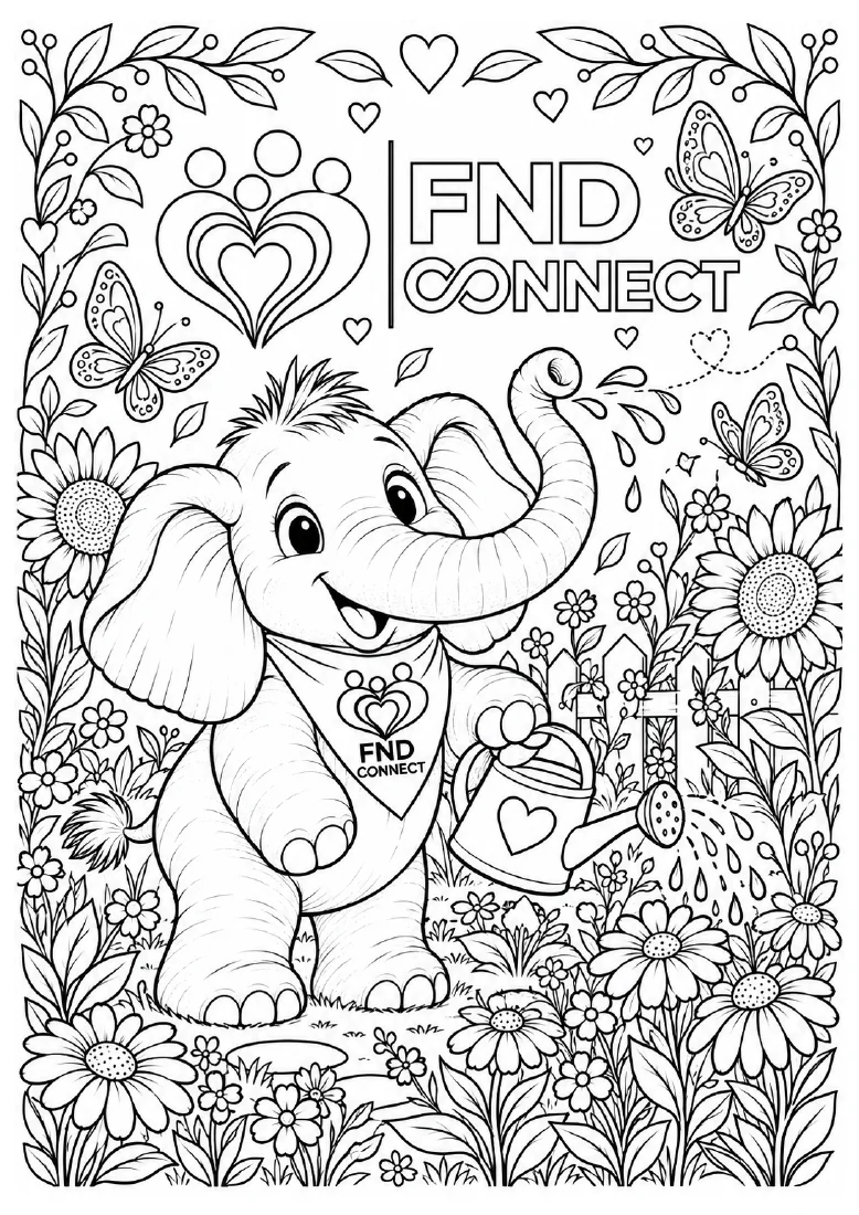 Flowers and butterflies — adult colouring page 3