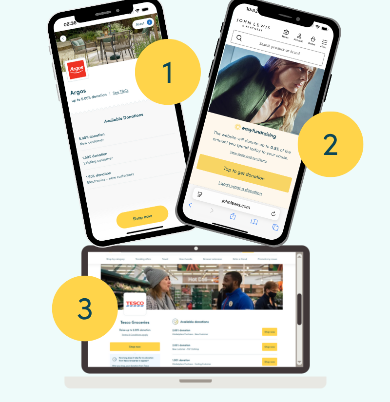 Donation Reminder browser extension concept
