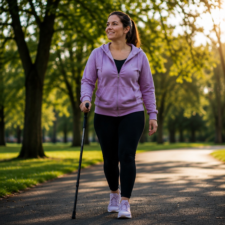 A person walking again